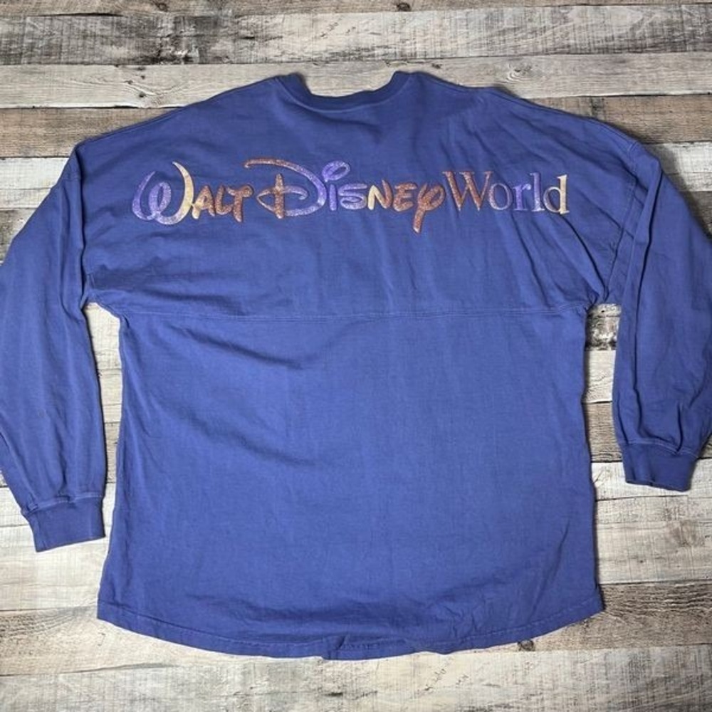 Disney Spirit Jersey Adult Large Purple Walt Disney World Spellout Logo - Picture 2 of 10